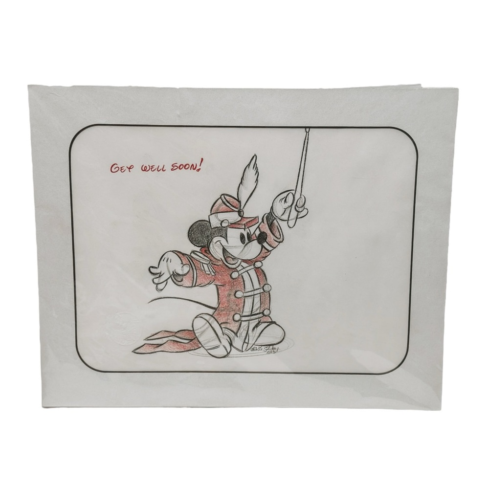 2013 Disney Parks Artist Sketches - Band Leader Mickey - Get Well Soon!